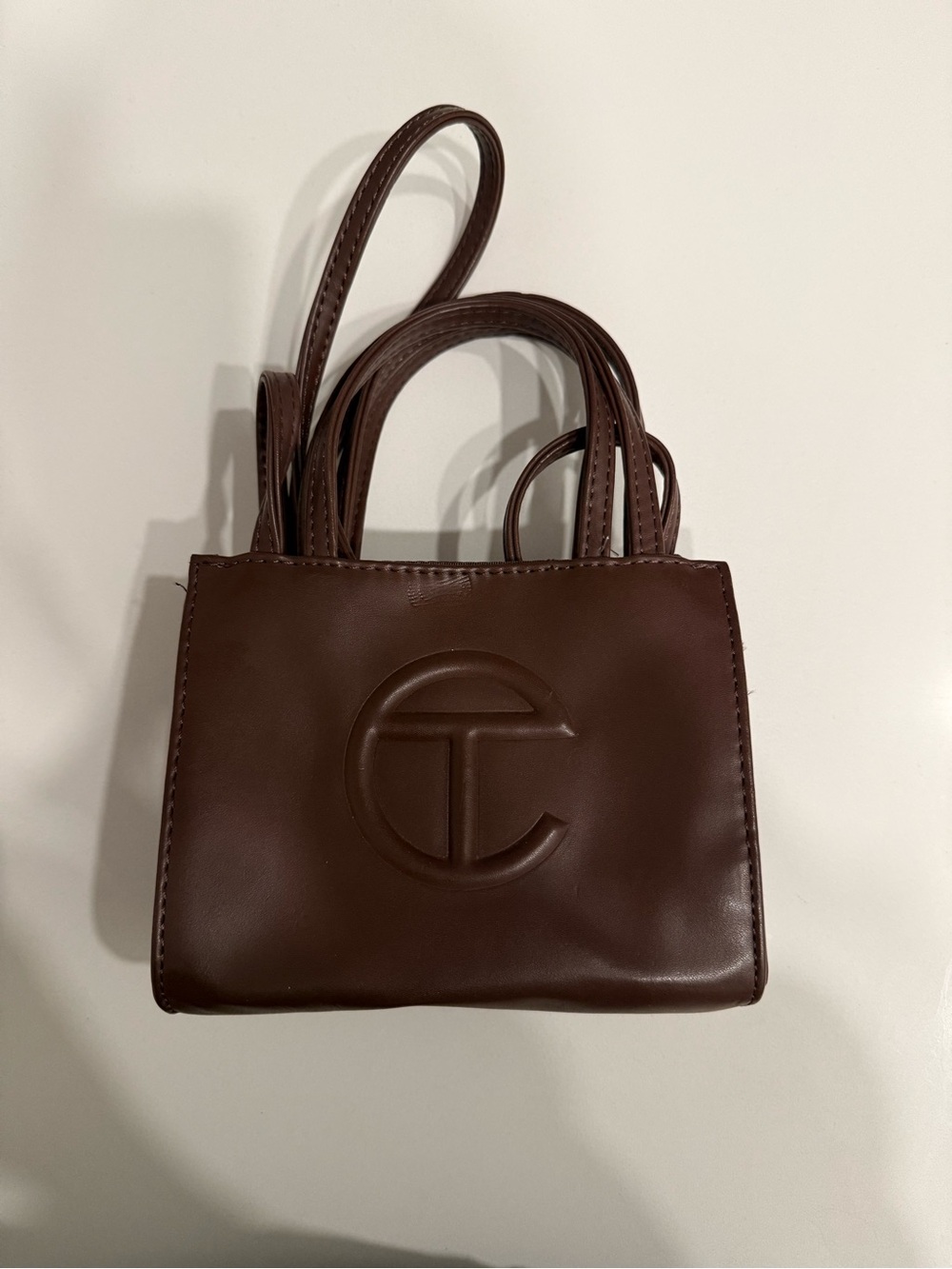 Telfar Small/Mini Shopping Bag in Chocolate Brown